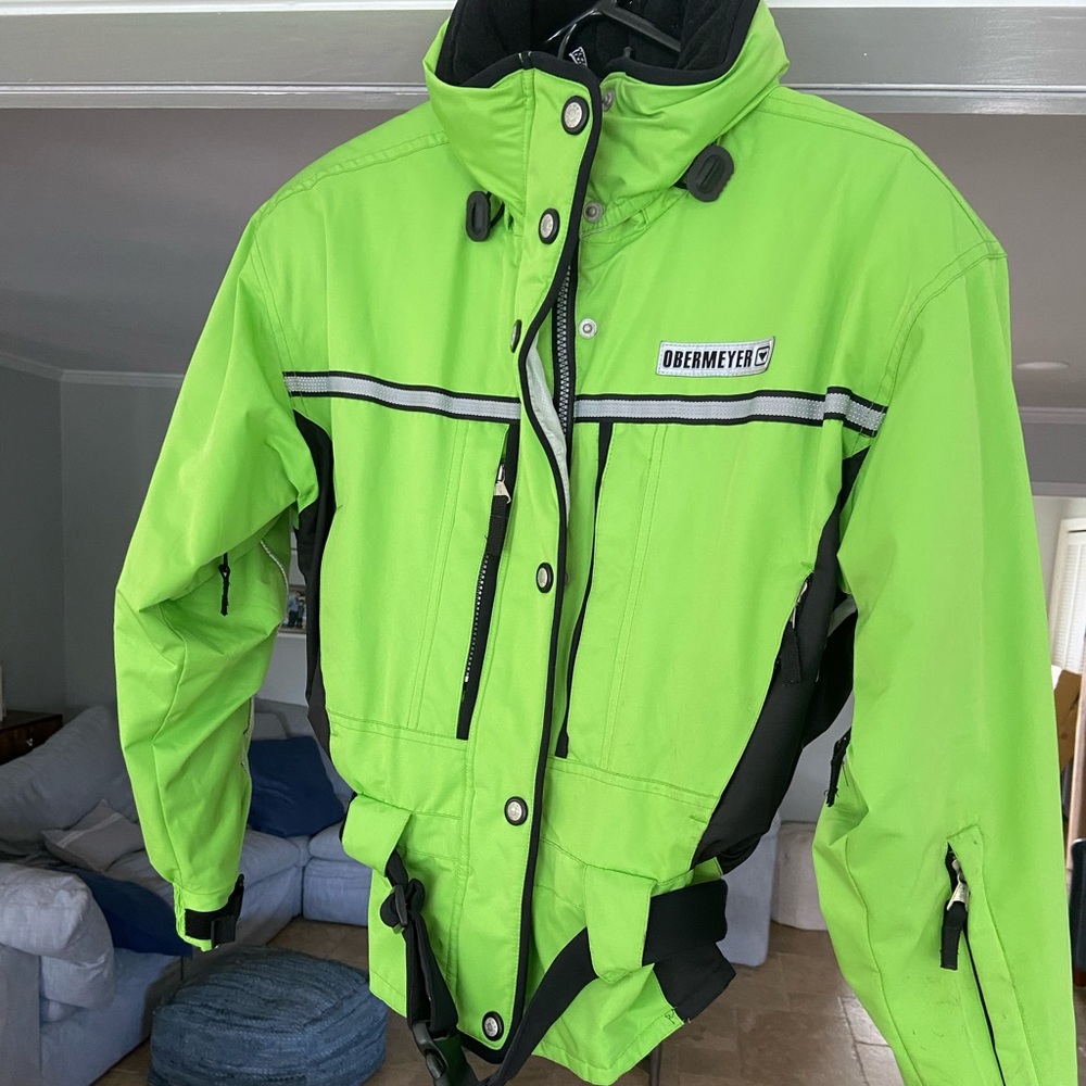 Obermyer Ski Jacket Neon Green